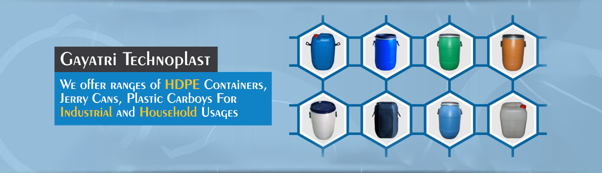 Plastic HDPE Containers